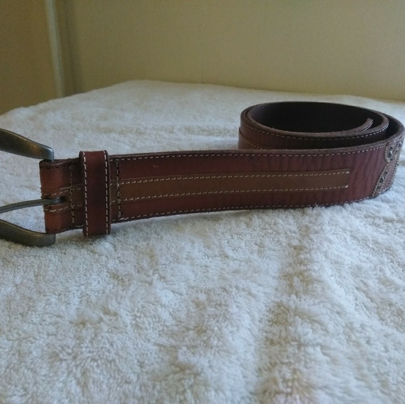 CARHARTT MEN LEATHER BELT. - Picture 6 of 8